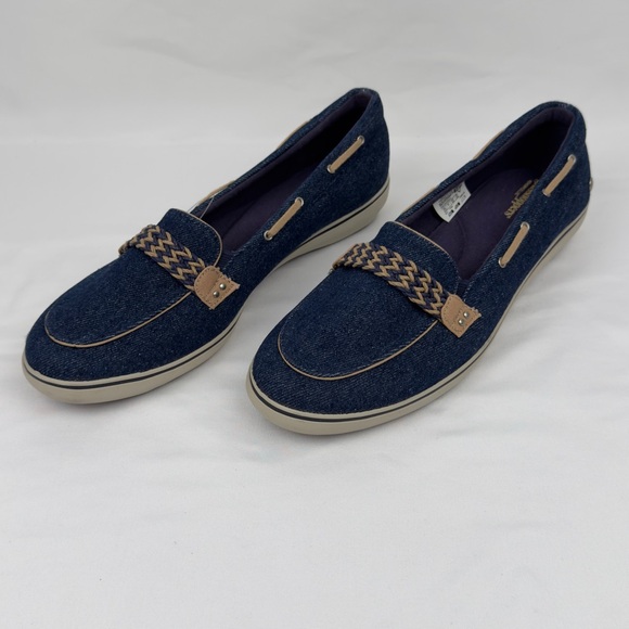 Grasshoppers Denim Slip-On Loafer Shoes Womens 9.5W Memory Deluxe NWT - Picture 2 of 11